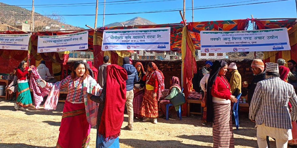 जुम्लामा रैथाने परिकारको प्रर्दशनी मेला